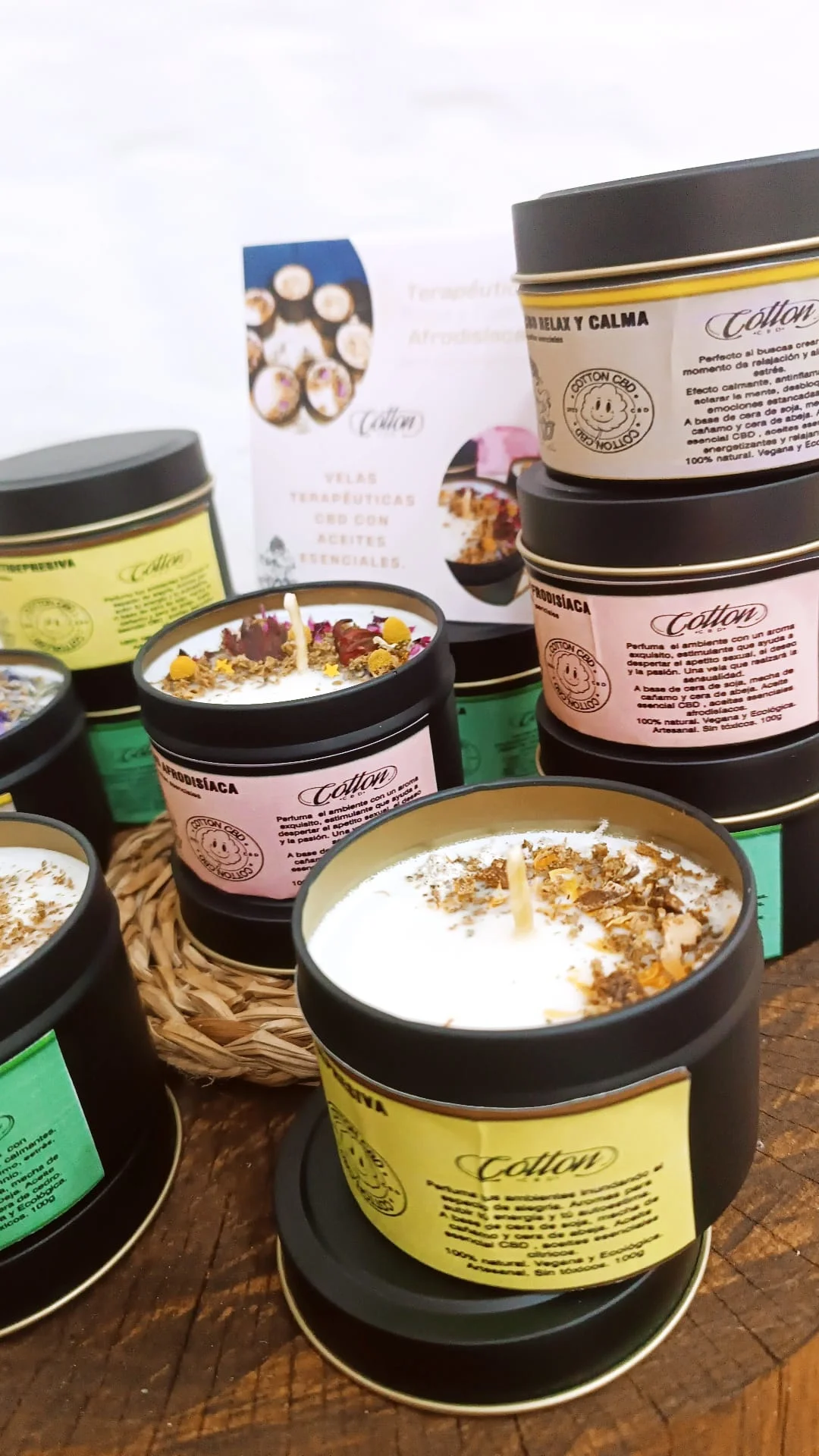 Vela Soja con Caléndula